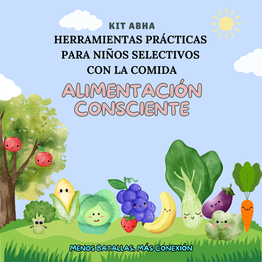 KIT DE HERRAMIENTAS PRÁCTICAS PARA NIÑOS SELECTIVOS CON LA COMIDA